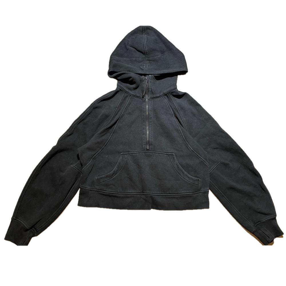 Lululemon Cropped Oversized Hoodie Black Women’s Small Athleisure Sweatshirt